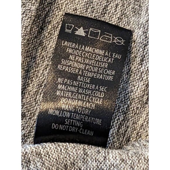 Womens Plus Size Sweater 3X Heathered Gray Double Bell Sleeves V Neck Plush Soft - Picture 8 of 8